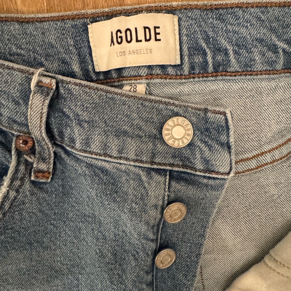 Agolde Riley Jeans Size 28 - Picture 3 of 5